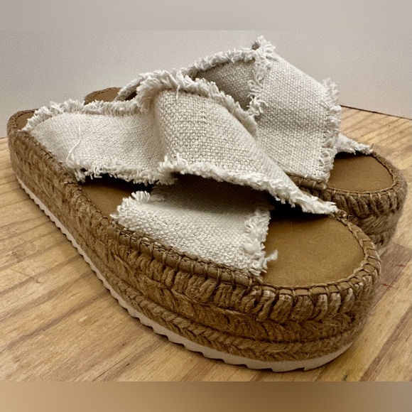 Cream Espadrille Sandals - Picture 5 of 7